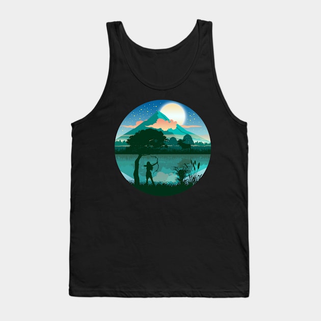 Midnight Hunter Nature Tank Top by Mr Bushido